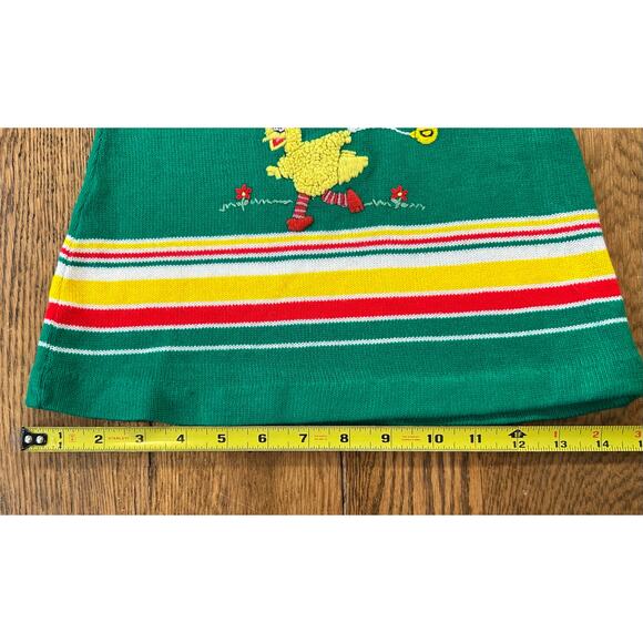 Vintage Toddle Time Penney’s Sesame St. Big Bird Alphabet Sweater Dress Sz 2T - Picture 4 of 6